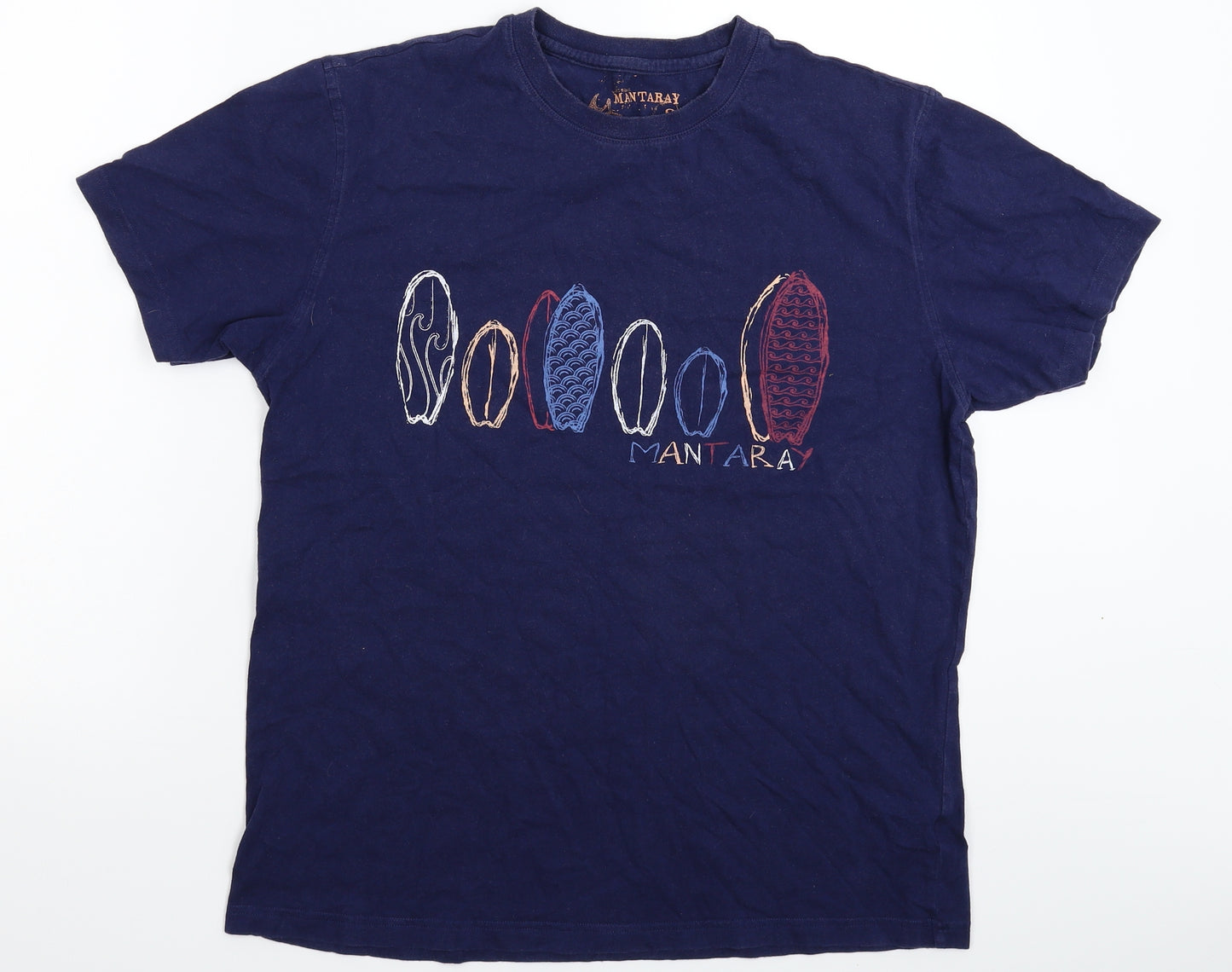 MANTARAY PRODUCTS Mens Blue    T-Shirt Size S