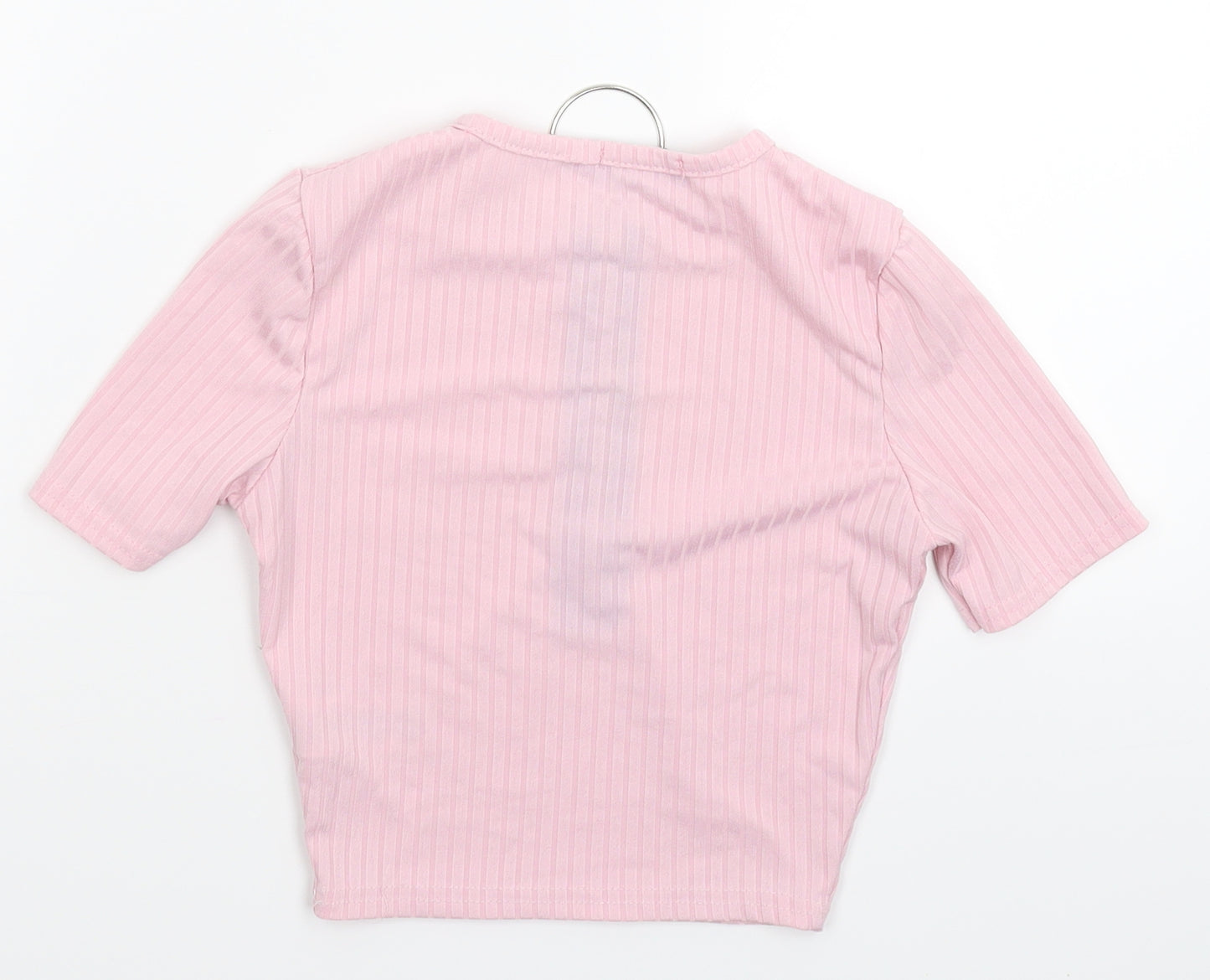 PRETTYLITTLETHING Womens Pink   Basic T-Shirt Size 4