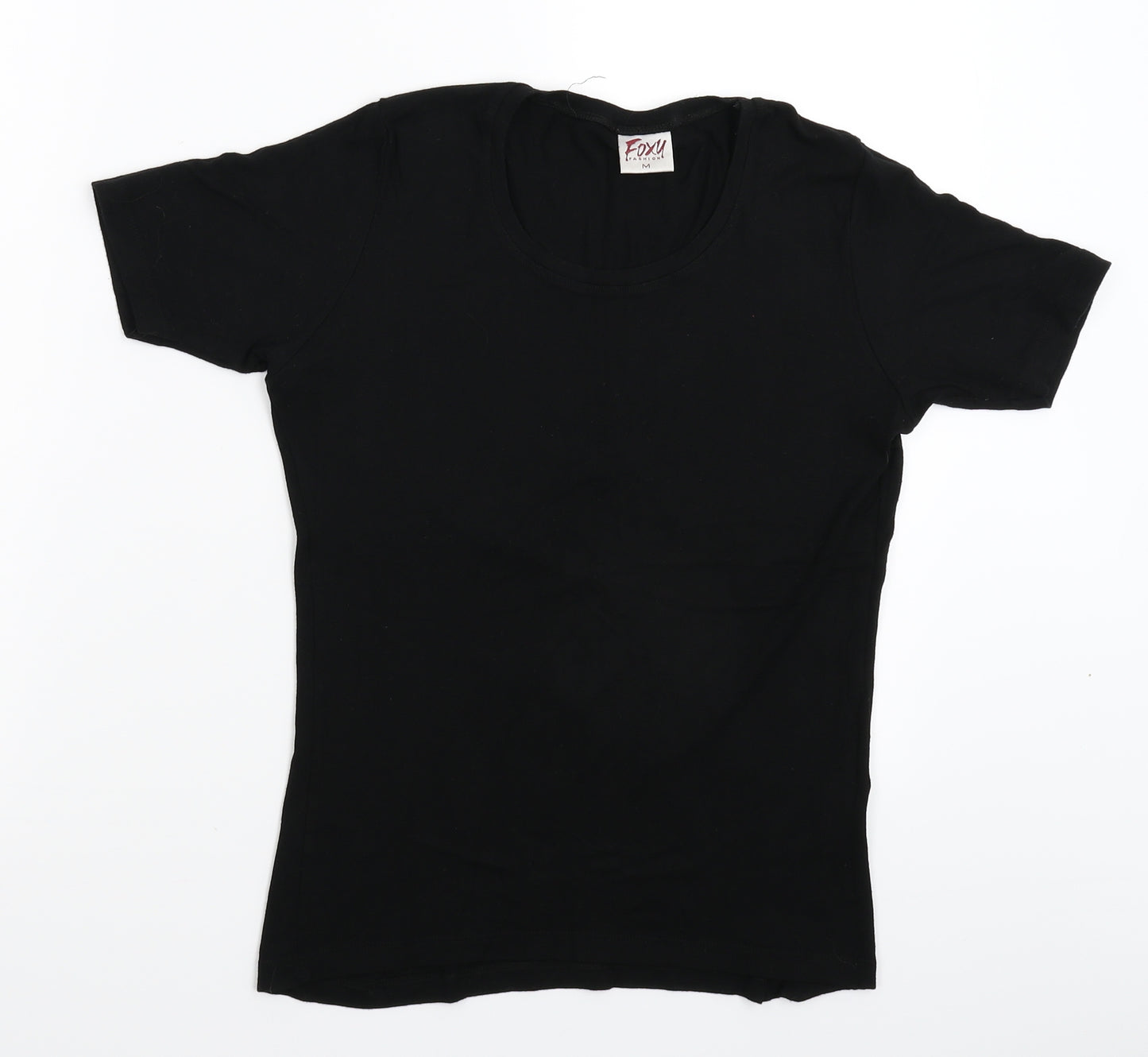 Foxy Womens Black   Basic T-Shirt Size M