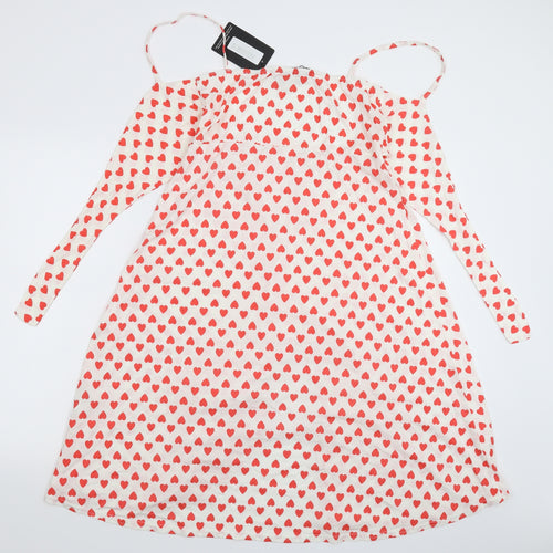 PRETTYLITTLETHING Womens White   Tank Dress  Size 14