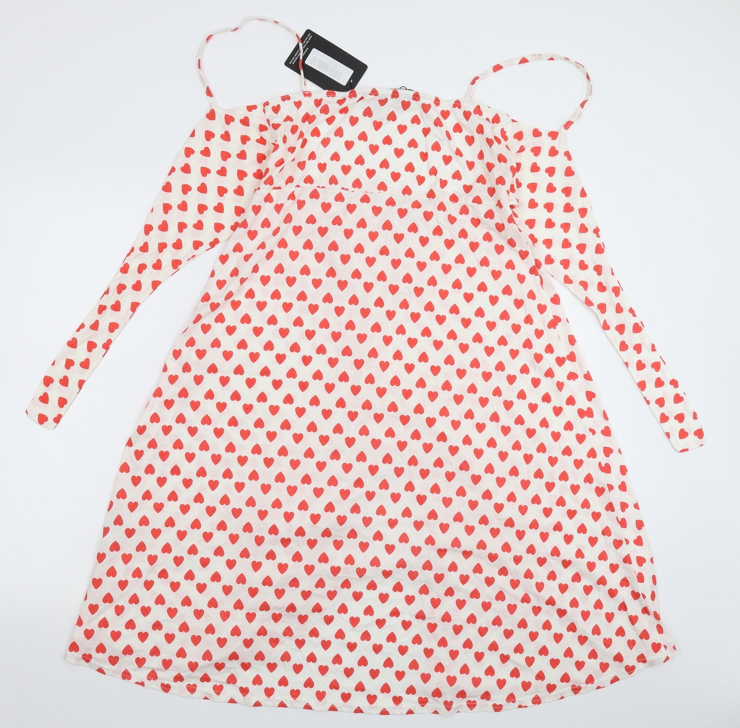 PRETTYLITTLETHING Womens White   Tank Dress  Size 14