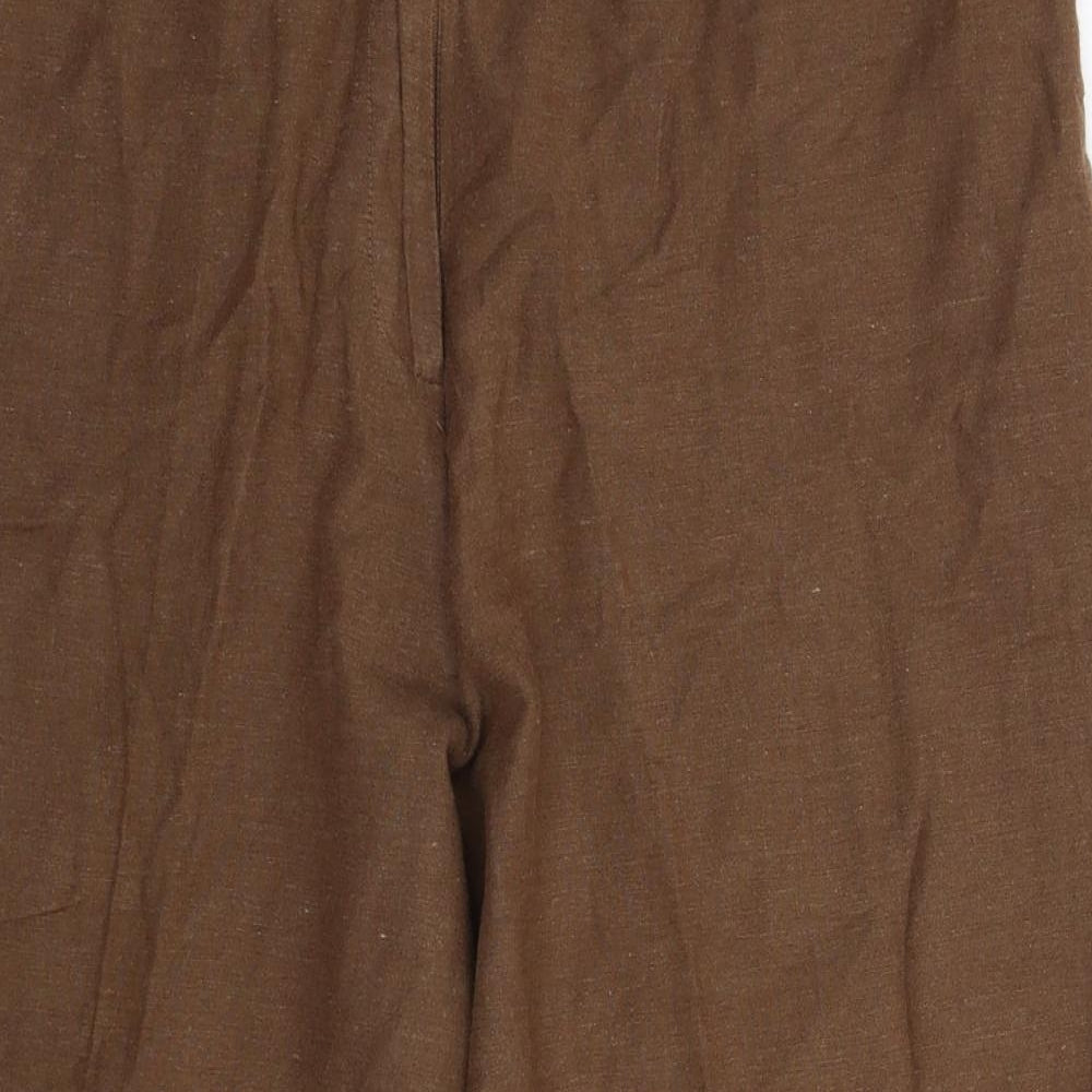 Casual Comfort Womens Grey   Cropped Trousers Size 18 L21 in