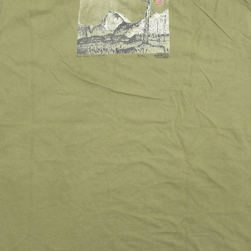The North Face Mens Green    T-Shirt Size L