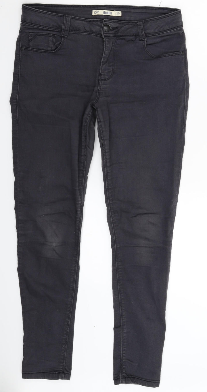 Dorothy Perkins Womens Grey  Denim Skinny Jeans Size 10 L29 in