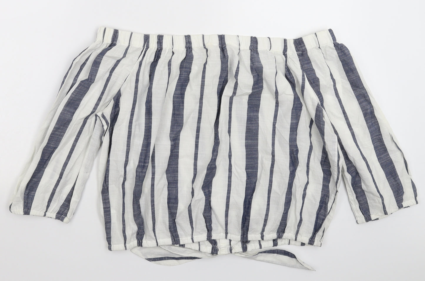 River Island Womens Multicoloured Striped  Basic Blouse Size 16