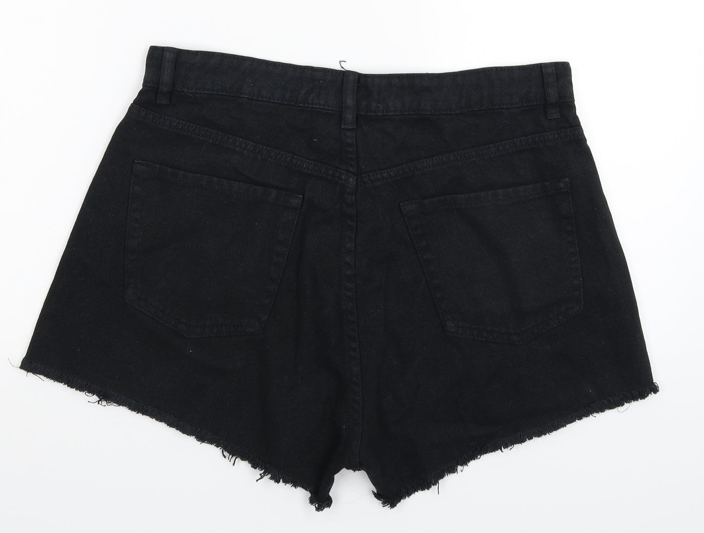 Denim Co Womens Black  Denim Hot Pants Shorts Size 14
