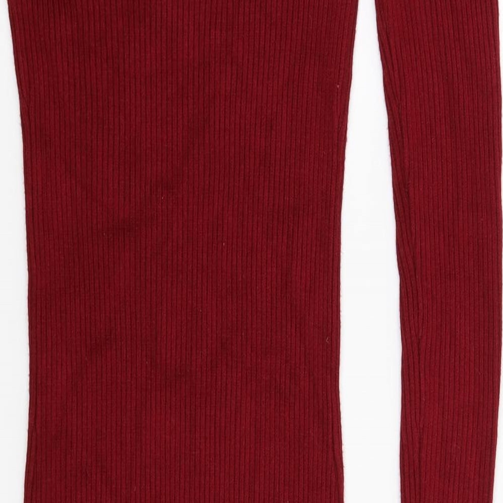 Miss Selfridge Womens Brown  Knit Jumper Dress  Size 8