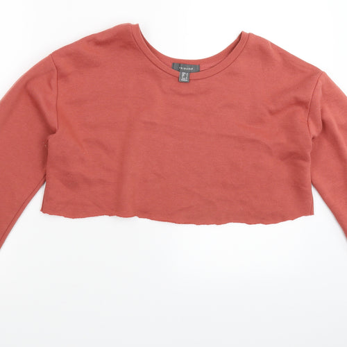 PRETTYLITTLETHING Womens Beige   Pullover Sweatshirt Size 12