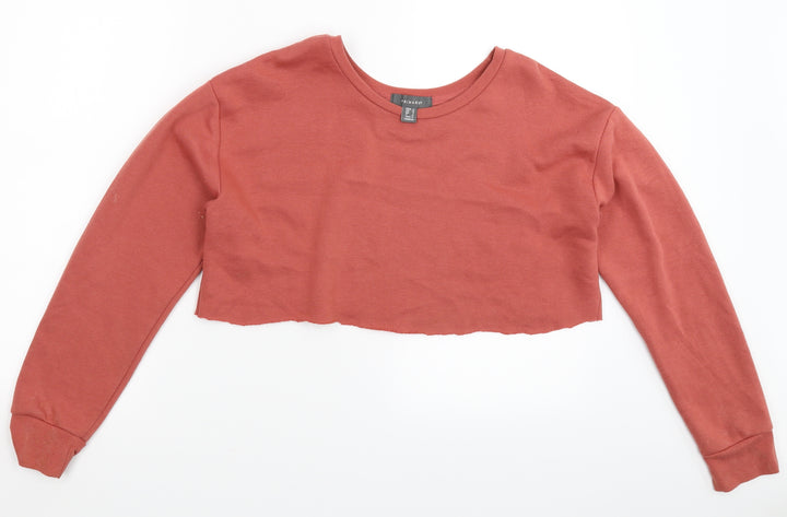 PRETTYLITTLETHING Womens Beige   Pullover Sweatshirt Size 12