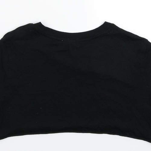 Divided Womens Black   Cropped T-Shirt Size M