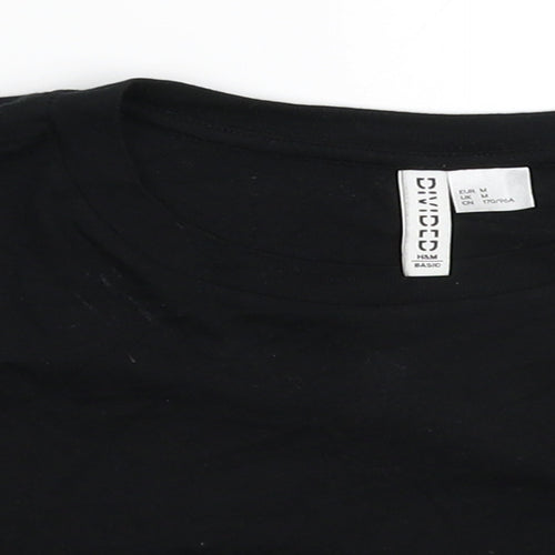 Divided Womens Black   Cropped T-Shirt Size M