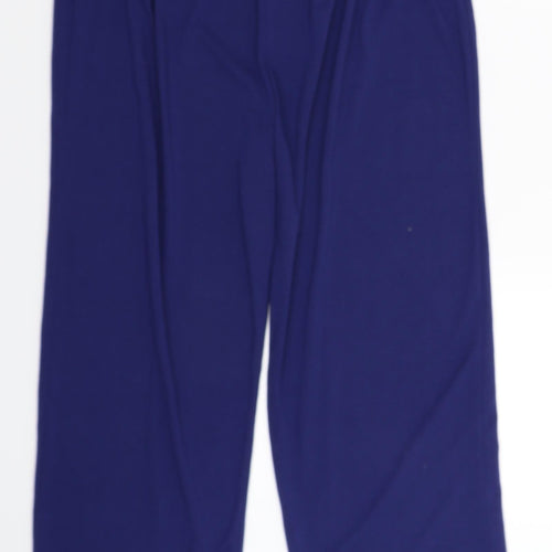 Anne De Lancay Womens Blue   Trousers  Size 14 L28 in