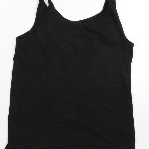 Primark Girls Black   Basic Tank Size 10-11 Years