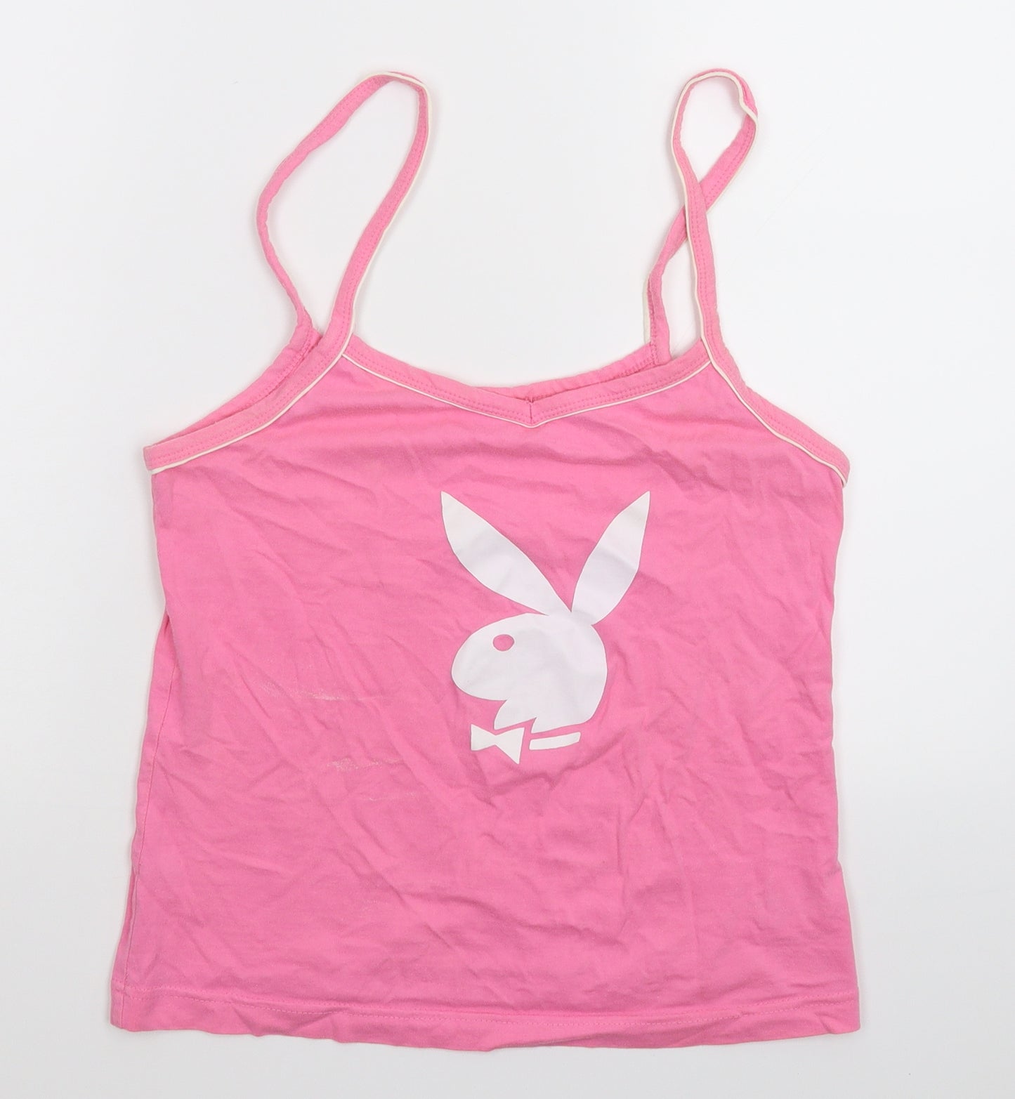 Playboy Womens Pink   Basic Tank Size 14