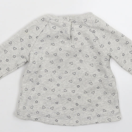 Disney Girls Grey   Pullover Jumper Size 3-6 Months  - Christmas