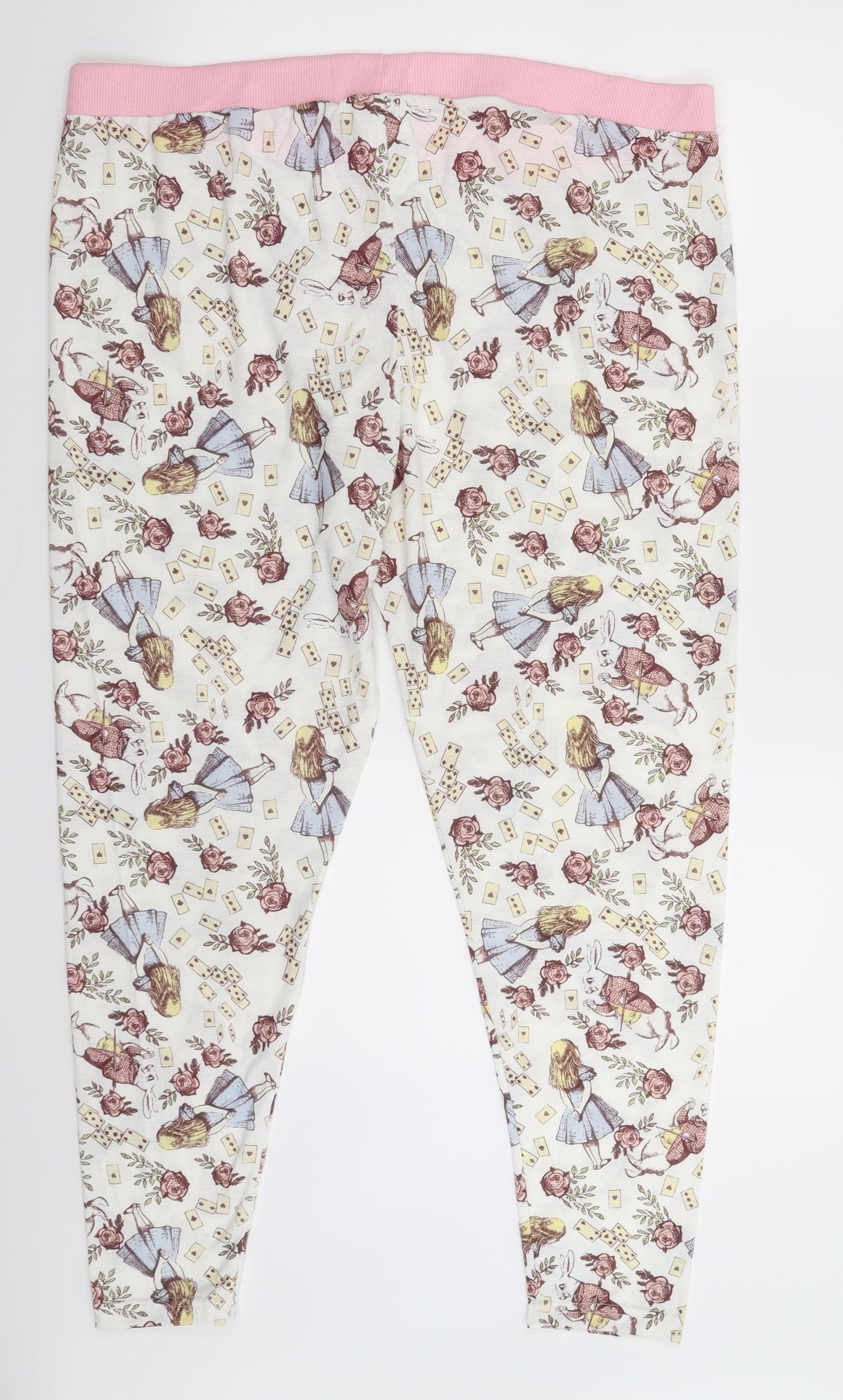 Love To Lounge Womens White Floral  Cami Pyjama Pants Size 20