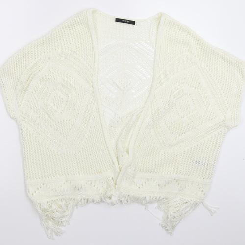 George Womens White  Knit Vest Jumper Size 16