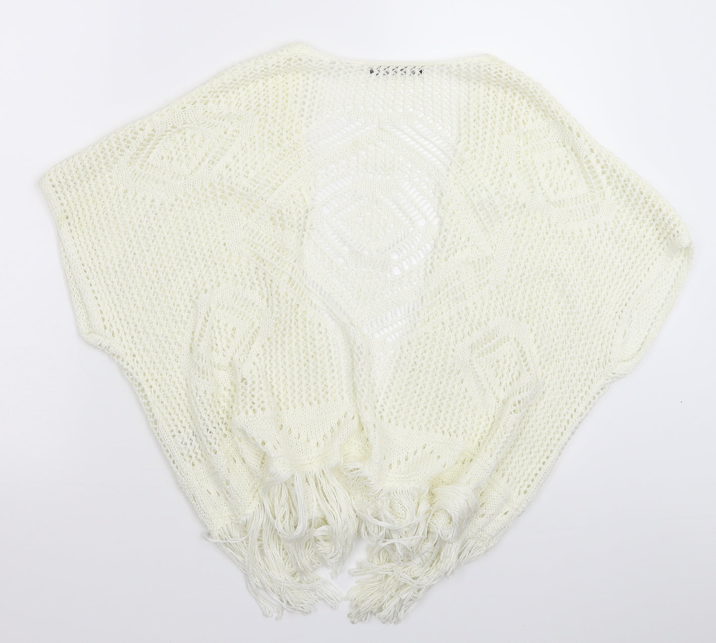 George Womens White  Knit Vest Jumper Size 16