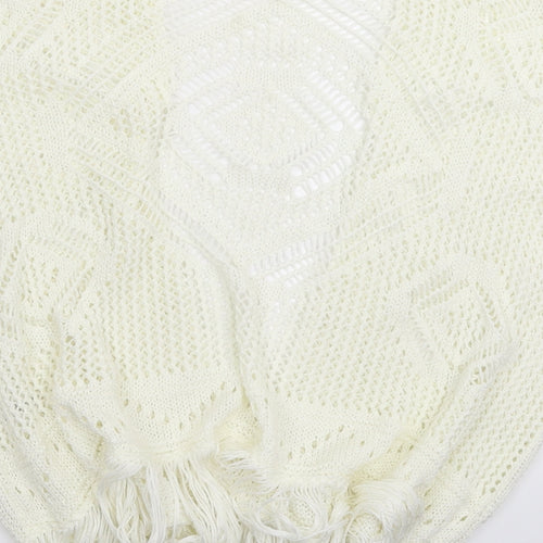 George Womens White  Knit Vest Jumper Size 16