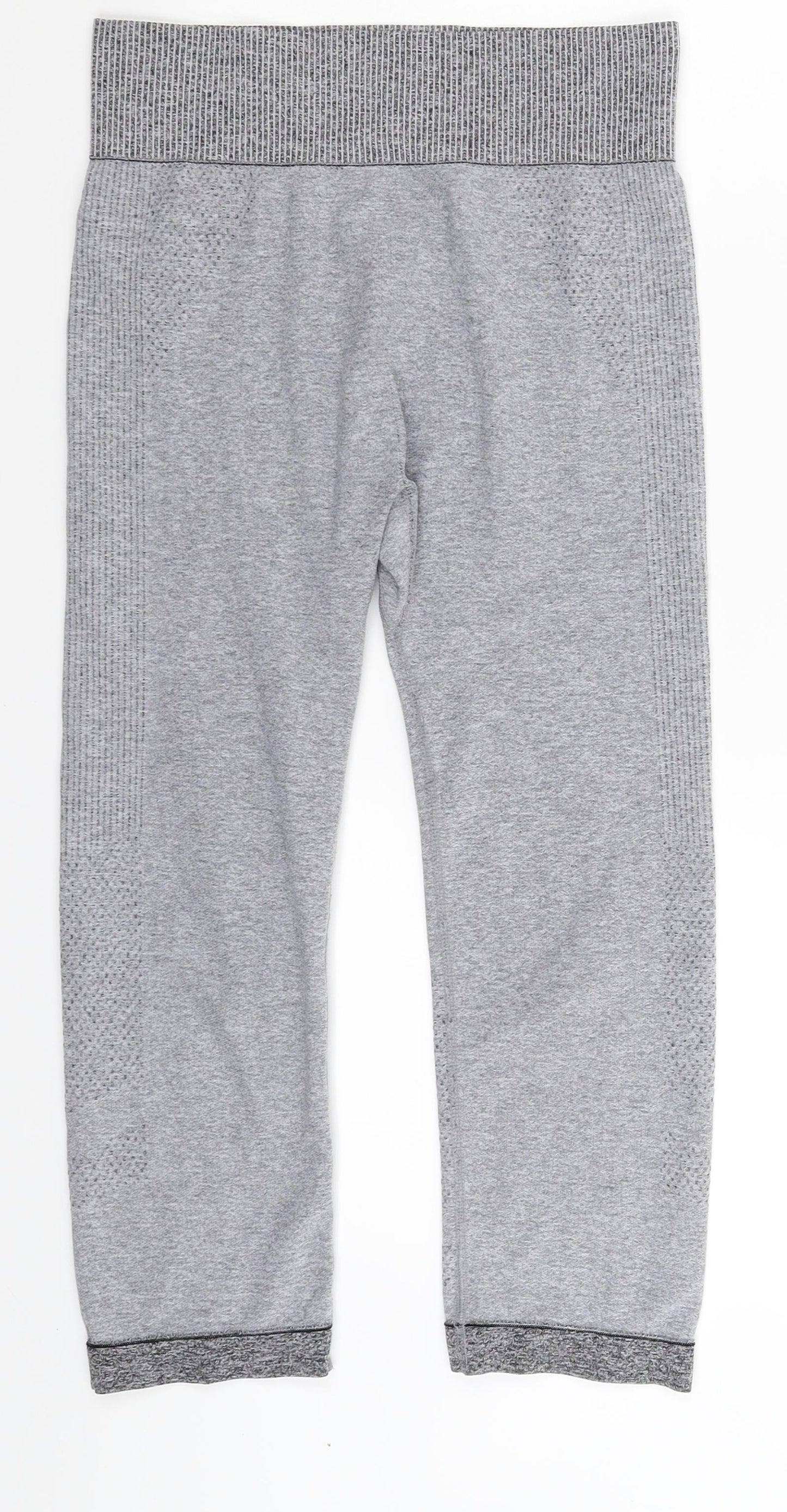 Primark Womens Grey   Cropped Leggings Size 12 L19 in