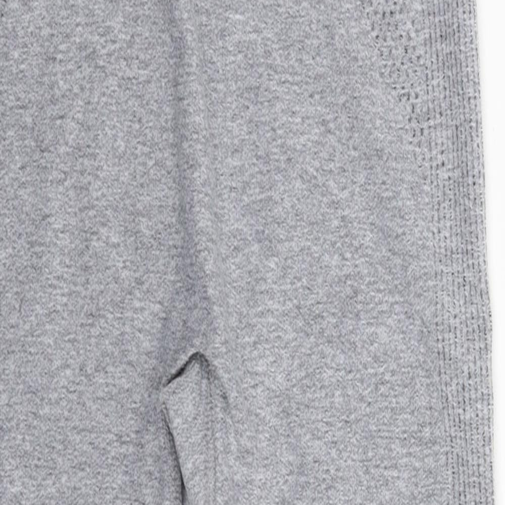 Primark Womens Grey   Cropped Leggings Size 12 L19 in