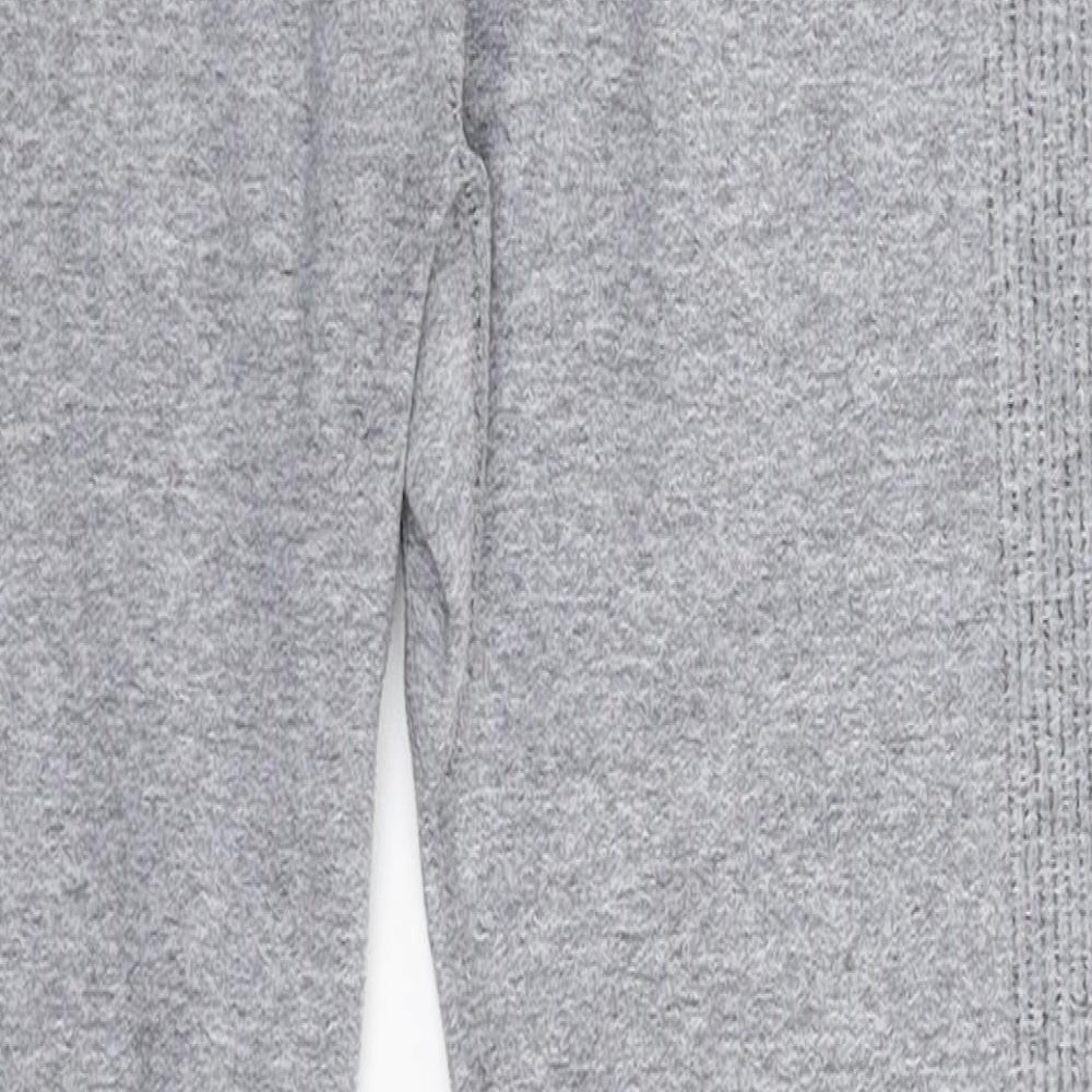 Primark Womens Grey   Cropped Leggings Size 12 L19 in