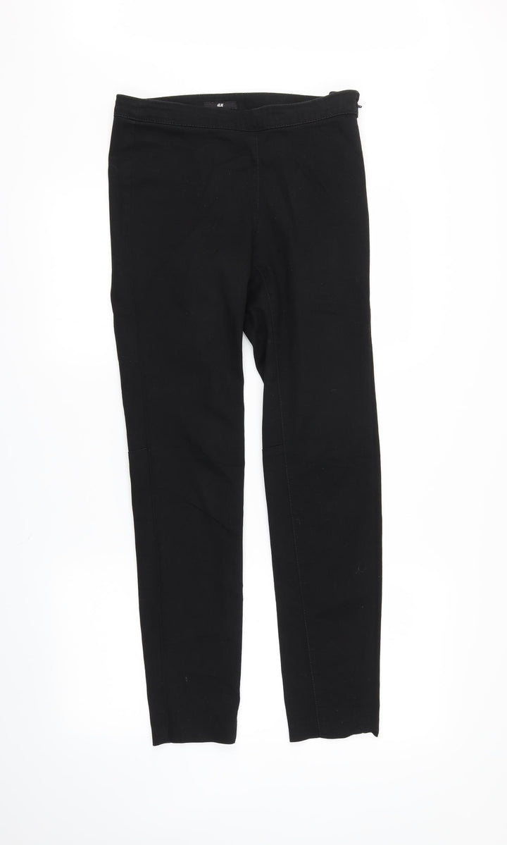 H&M Womens Black  Denim Jegging Jeans Size 6 L28 in