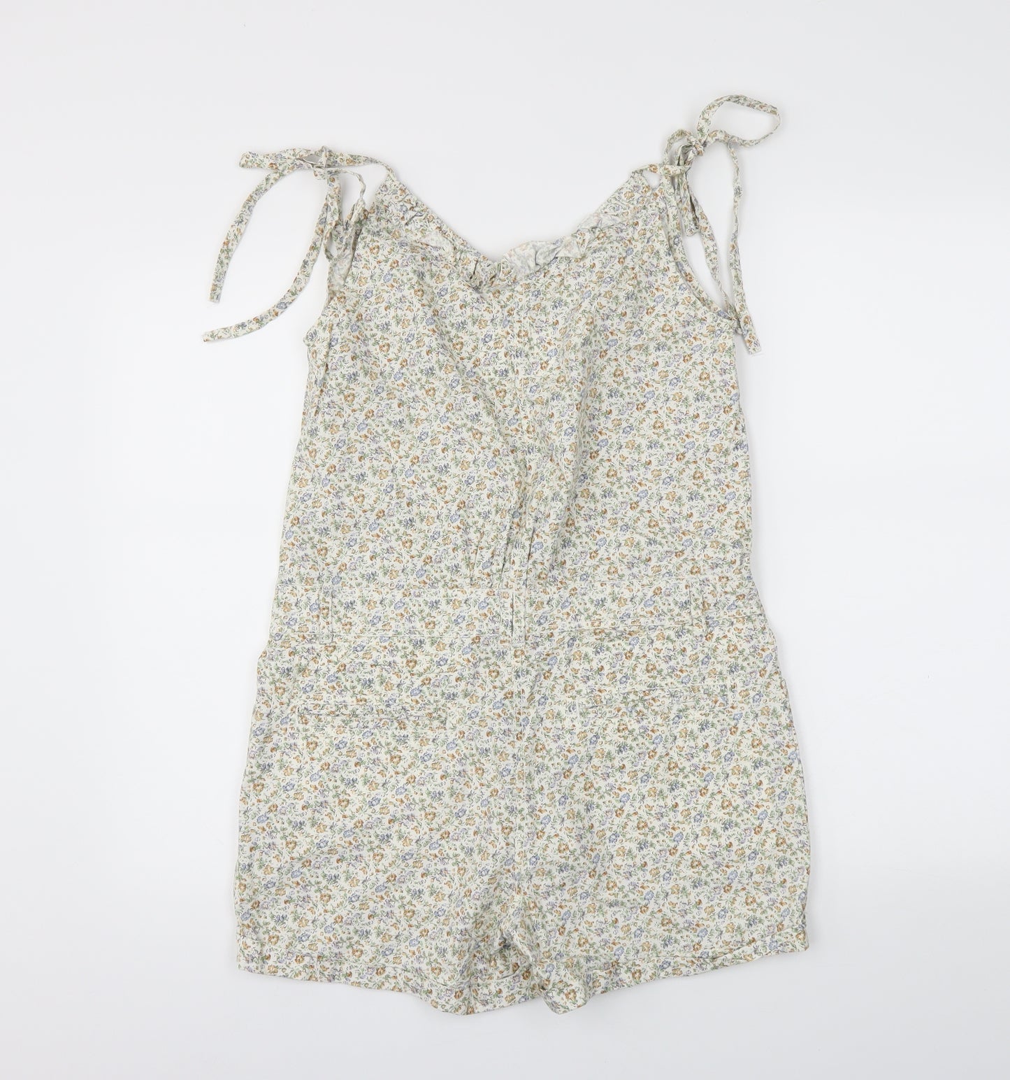 newlook Womens Green Floral  Leotard One-Piece Size 10