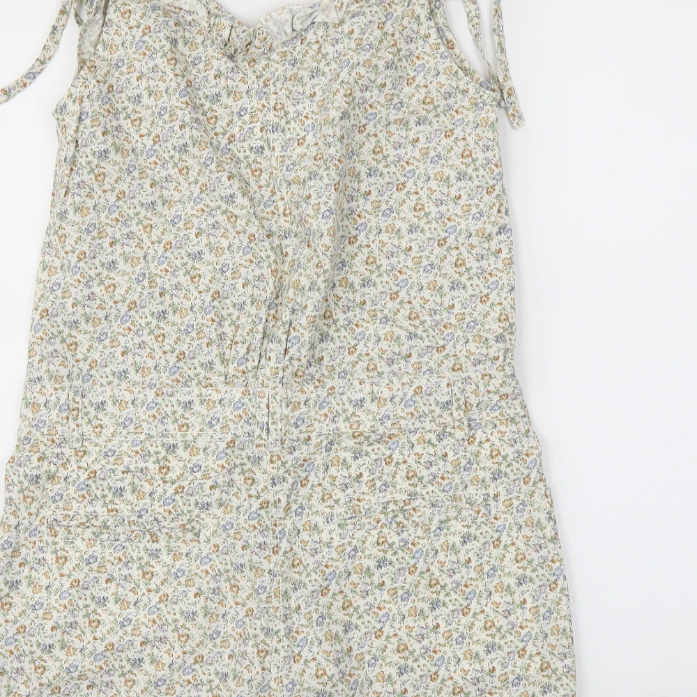 newlook Womens Green Floral  Leotard One-Piece Size 10