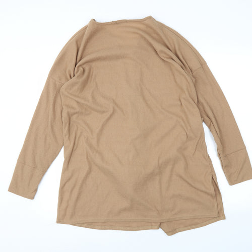 bohoo Womens Brown   Wrap Jumper Size 16