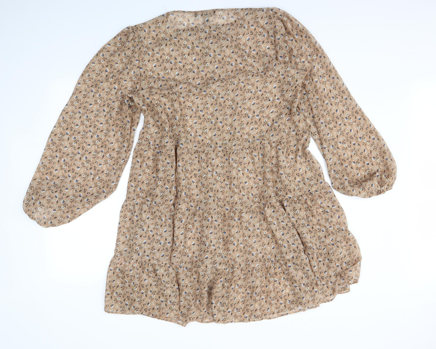 Primark Womens Brown Floral  Trapeze & Swing  Size 16
