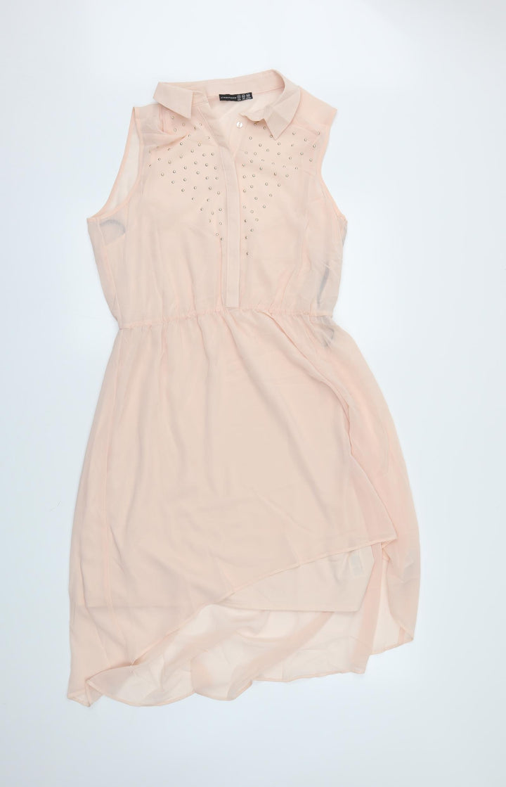 Atmosphere Womens Pink Shirt Dress Size 14