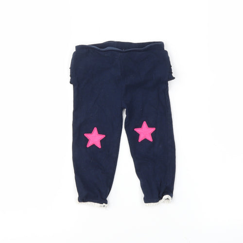 Crafted Girls Blue   Pedal Pusher Leggings Size 12-18 Months