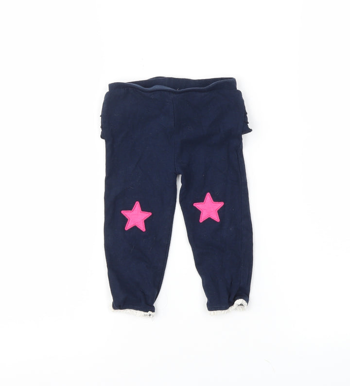 Crafted Girls Blue   Pedal Pusher Leggings Size 12-18 Months