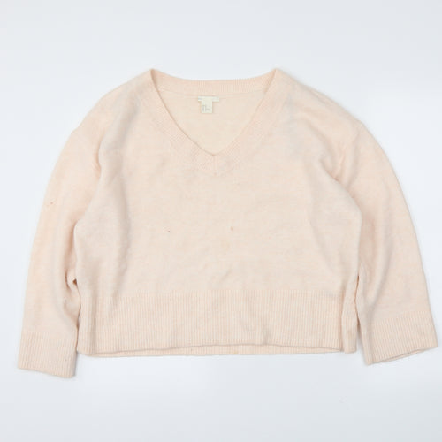 H&M Womens Pink   Pullover Jumper Size M