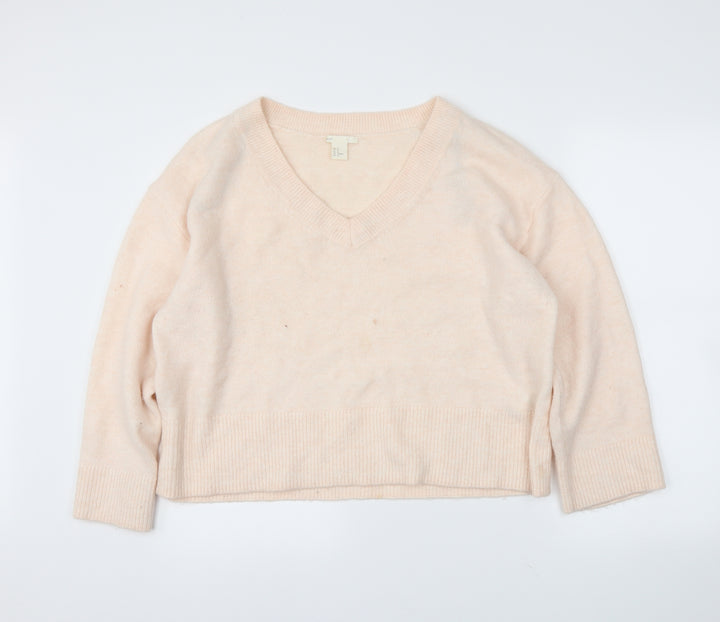H&M Womens Pink Pullover Jumper Size M