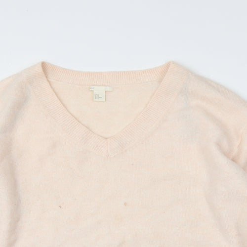 H&M Womens Pink   Pullover Jumper Size M