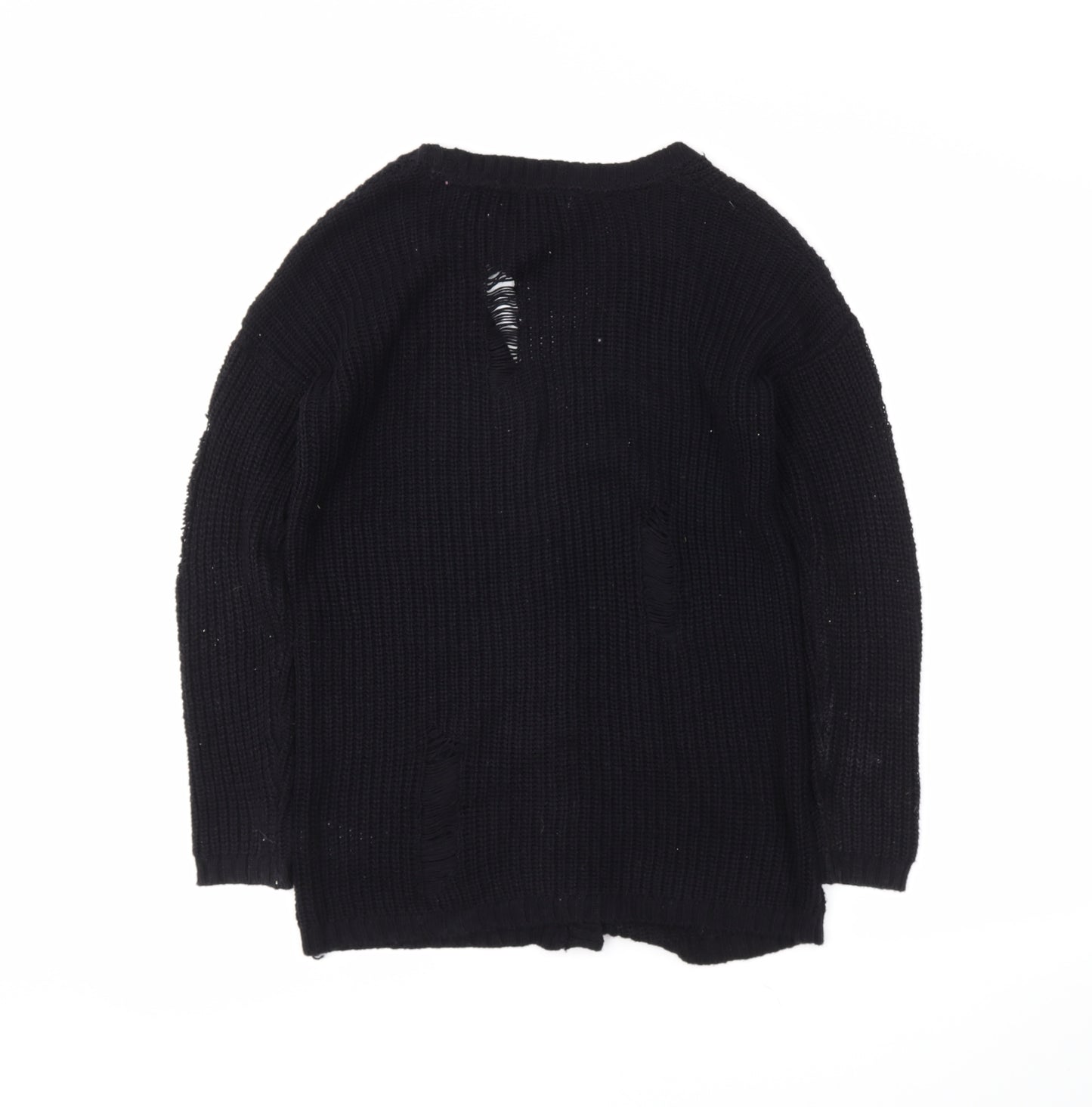 Primark Girls Black   Wrap Jumper Size 10-11 Years