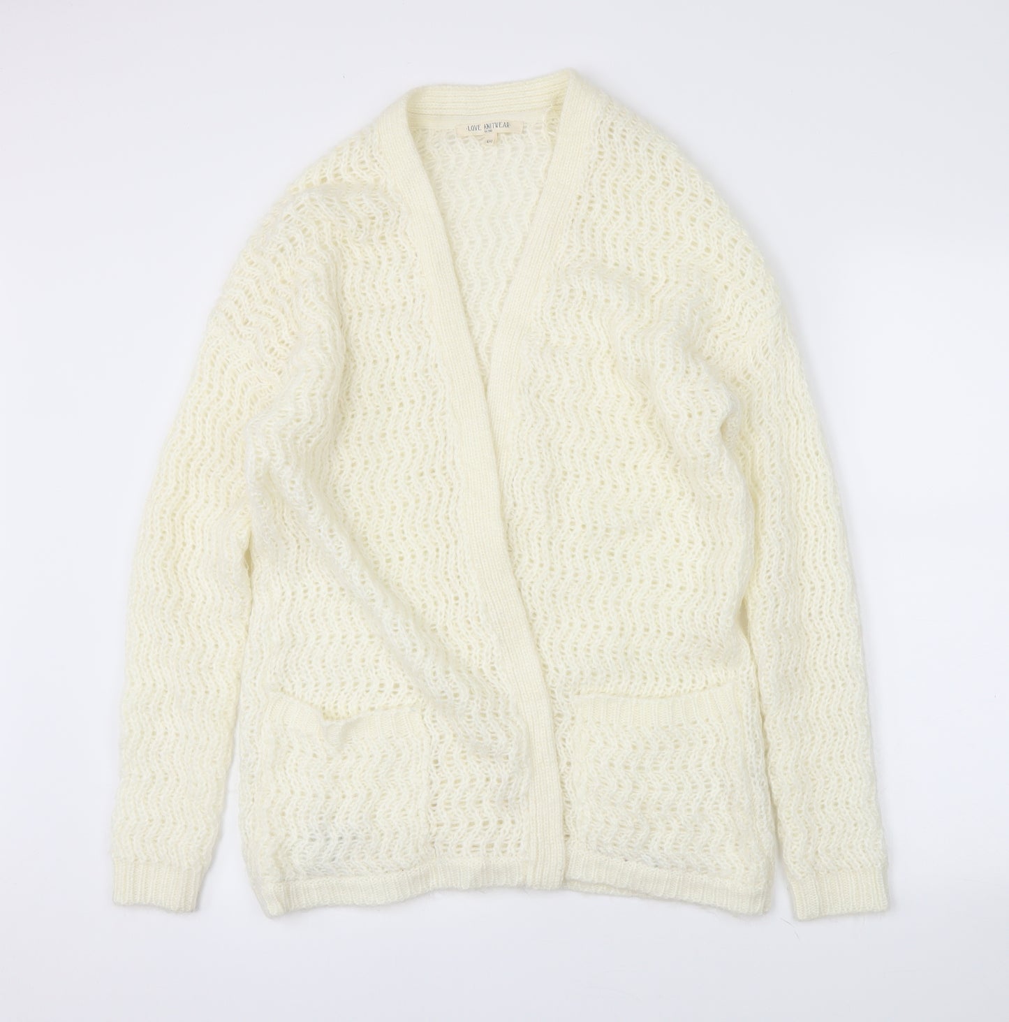Love knitwear Womens Ivory   Wrap Jumper Size 14