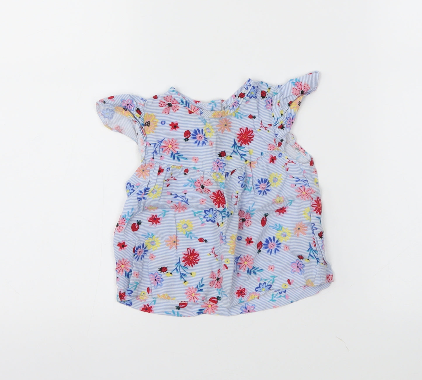 Nutmeg Girls Blue Floral  Trapeze & Swing  Size 12-18 Months