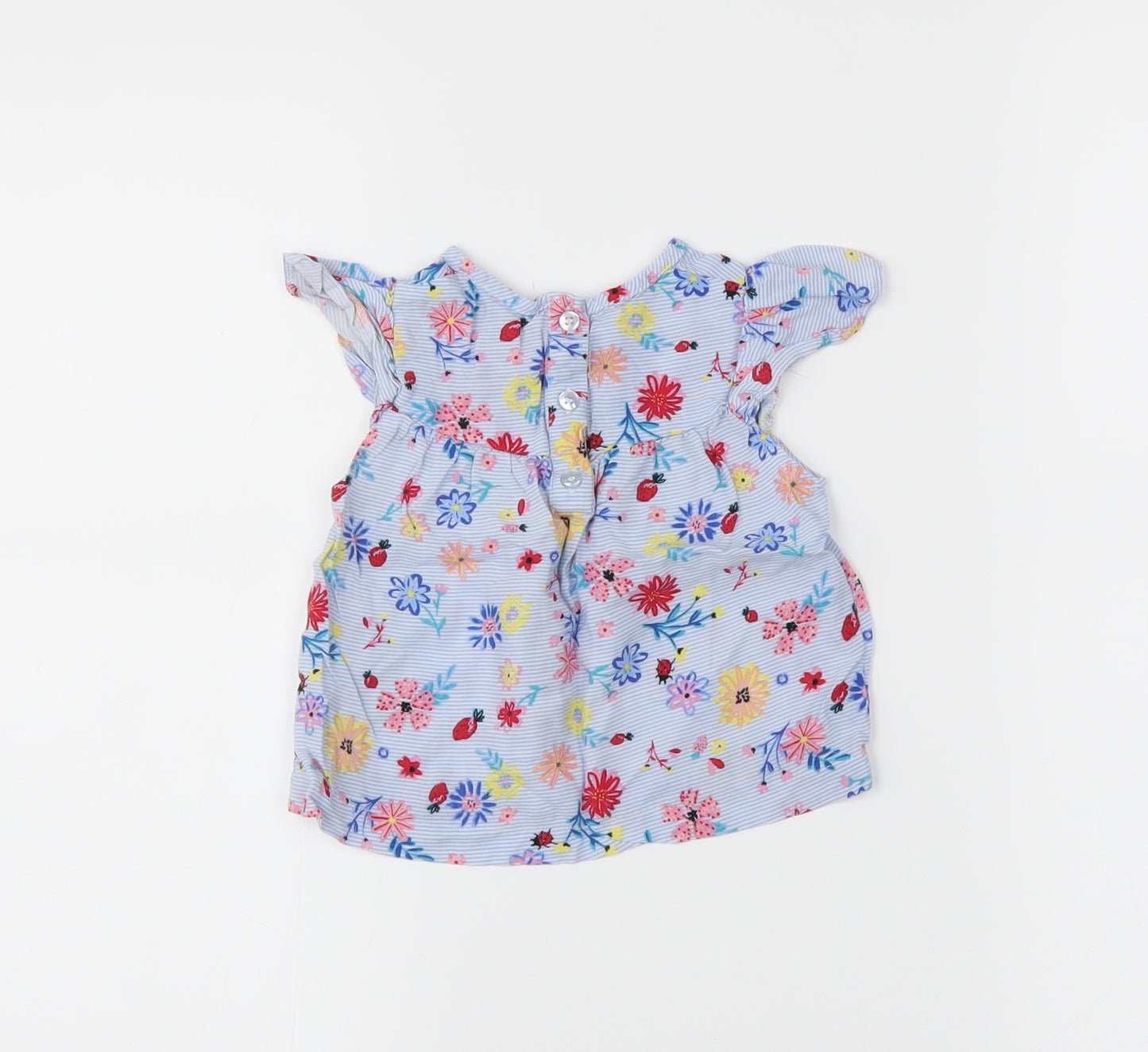 Nutmeg Girls Blue Floral  Trapeze & Swing  Size 12-18 Months