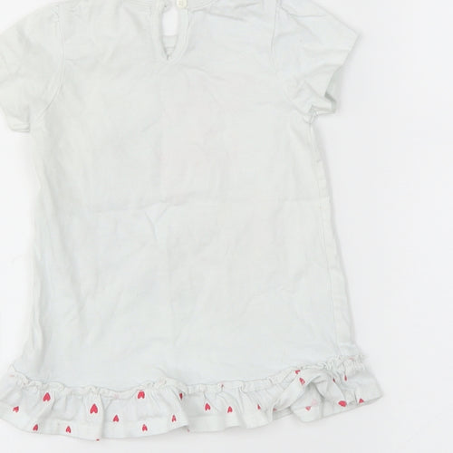 George Girls White   Basic T-Shirt Size 12-18 Months