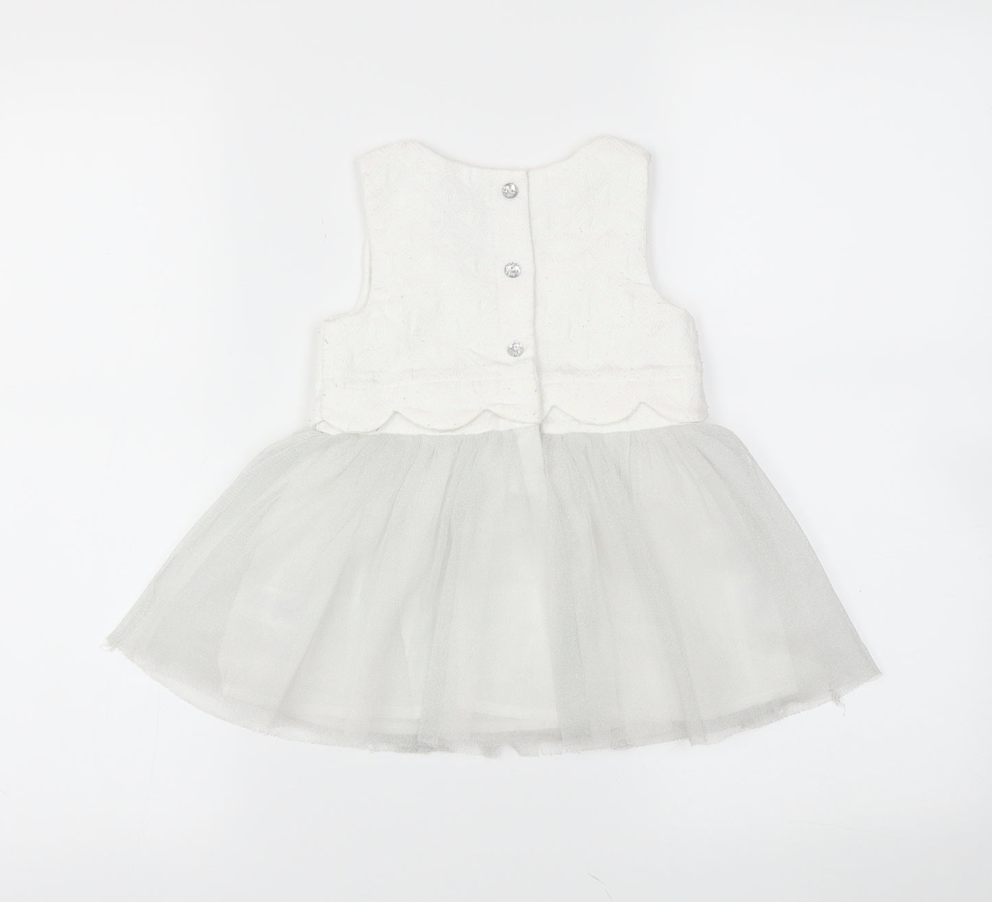 Tahari Girls White   Tutu Dress  Size 18-24 Months