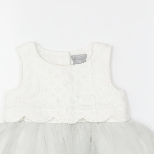 Tahari Girls White   Tutu Dress  Size 18-24 Months