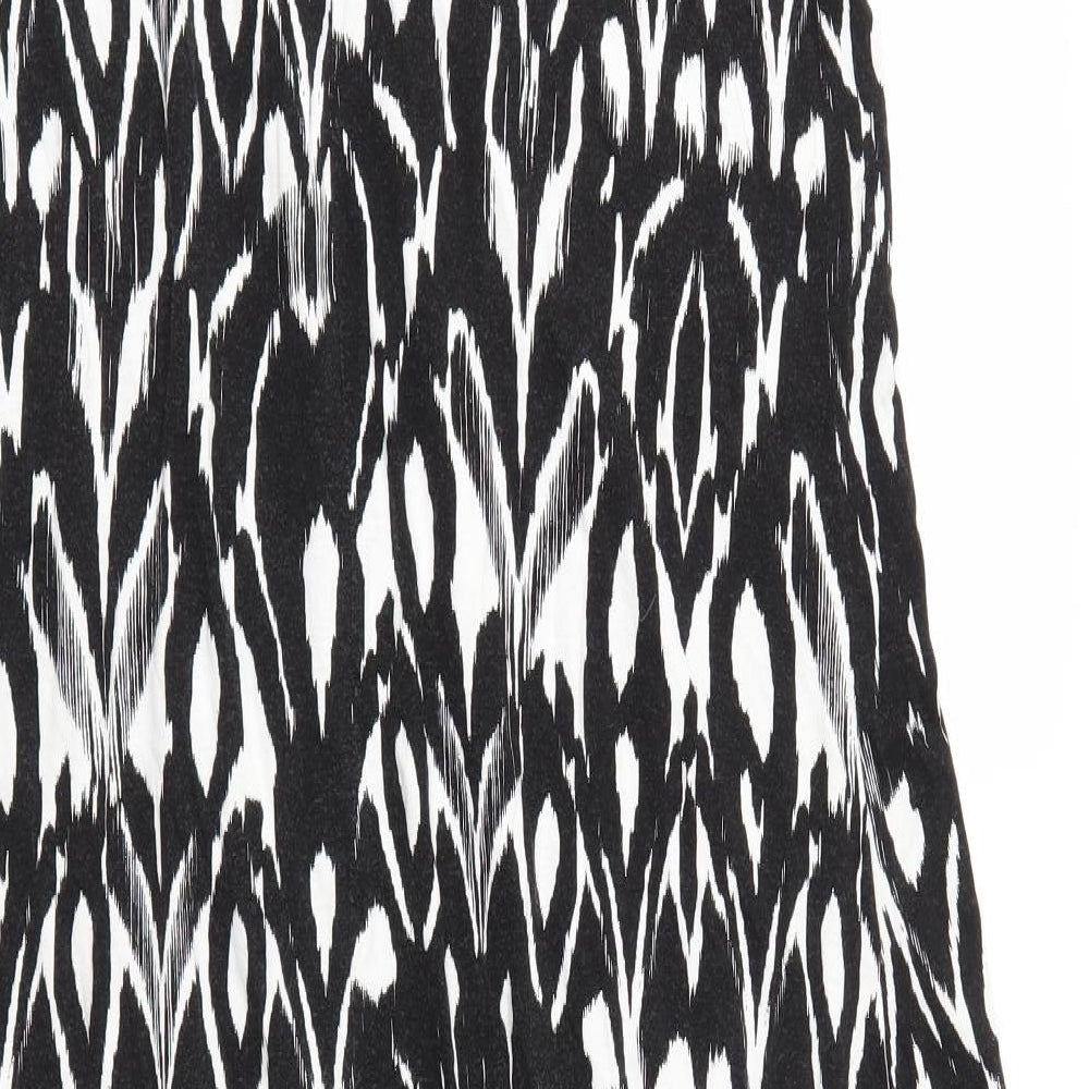 TU Womens Black Animal Print  Maxi  Size 16