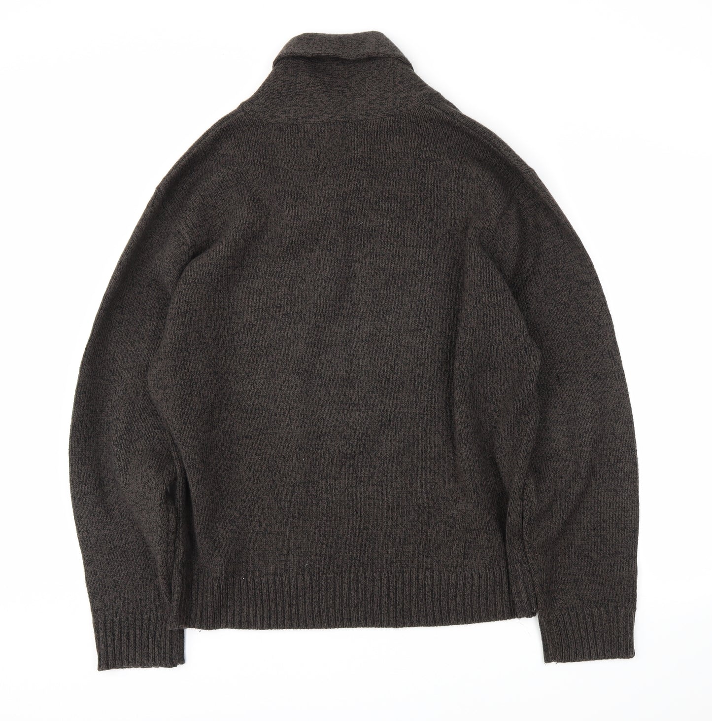 M&S Mens Brown   Henley Jumper Size XL