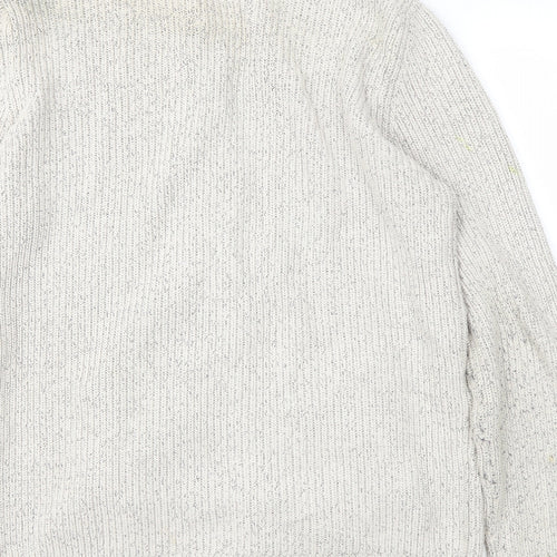 BHS Mens Beige   Full Zip Jumper Size L