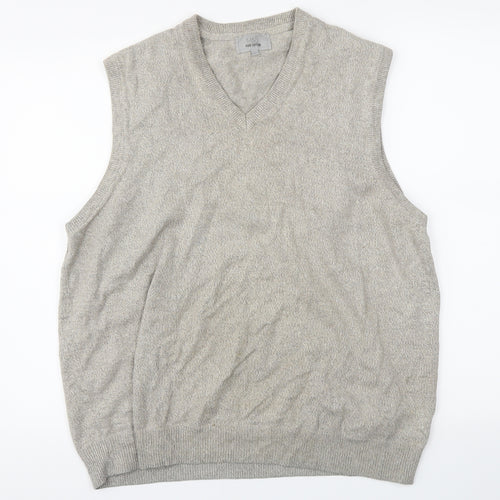 M&S Mens Beige   Pullover Jumper Size L