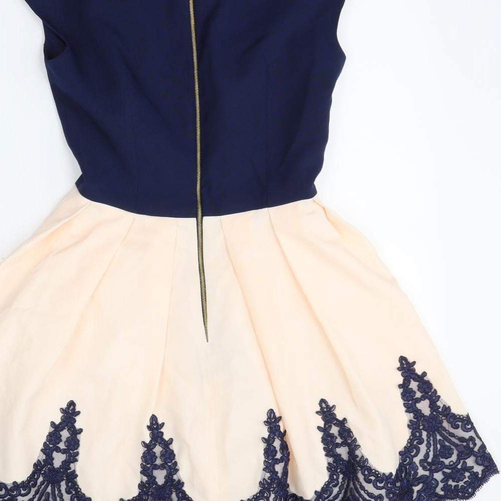 Dolly Womens Blue   Skater Dress  Size 6