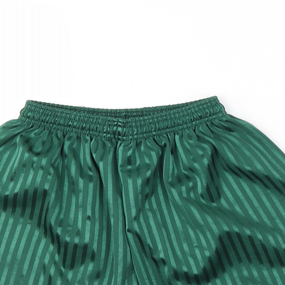 david luke Mens Green Striped  Athletic Shorts Size 28 in